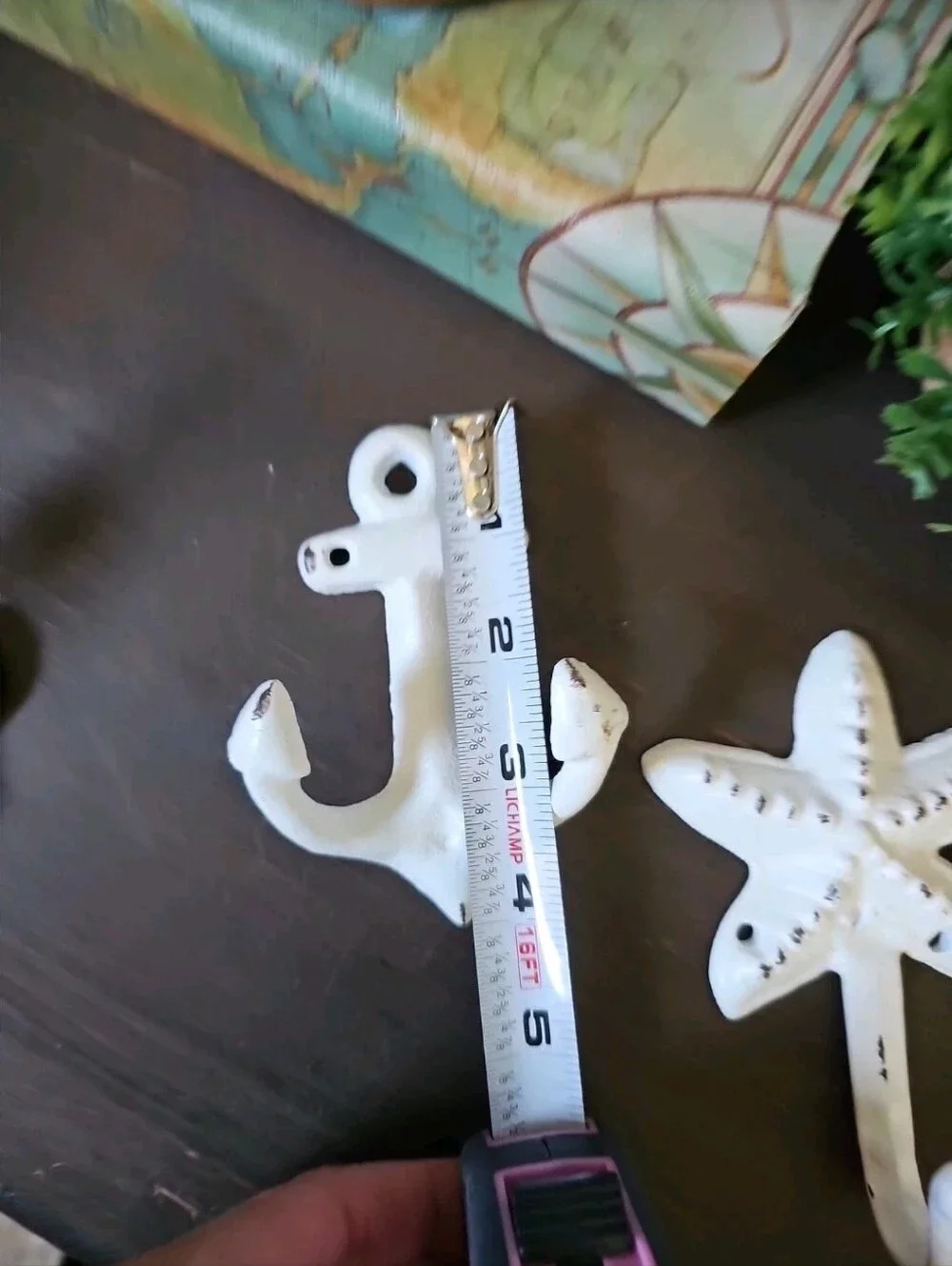 2 Cast Iron Nautical Wall Hooks Hangers